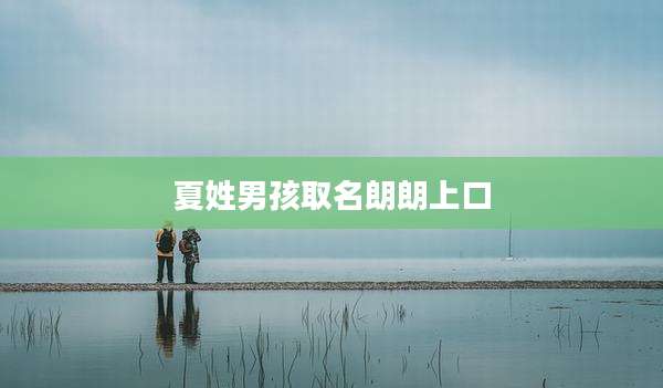 夏姓男孩取名朗朗上口