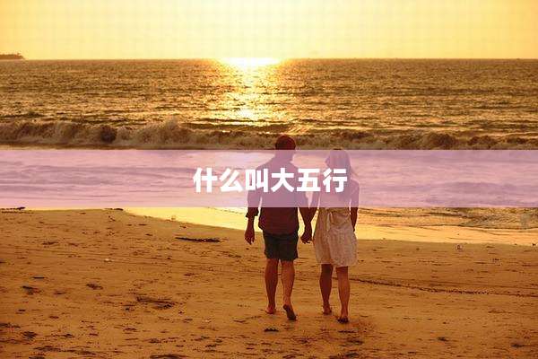 什么叫大五行