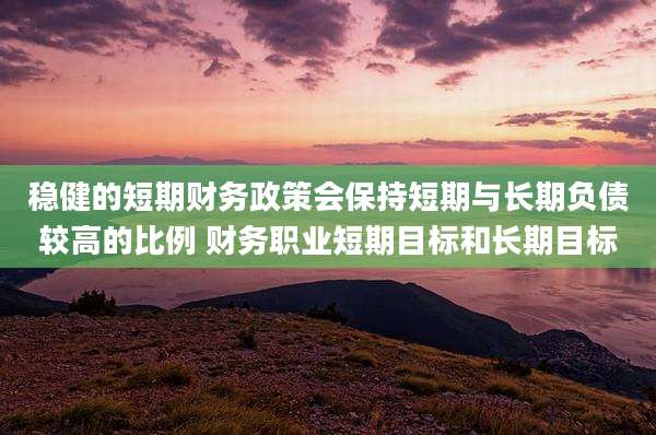 稳健的短期财务政策会保持短期与长期负债较高的比例 财务职业短期目标和长期目标