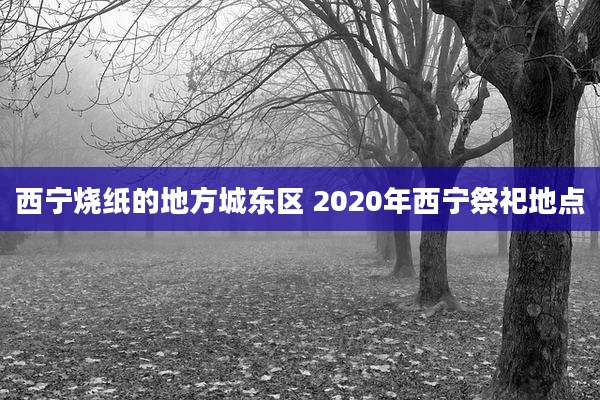 西宁烧纸的地方城东区 2020年西宁祭祀地点