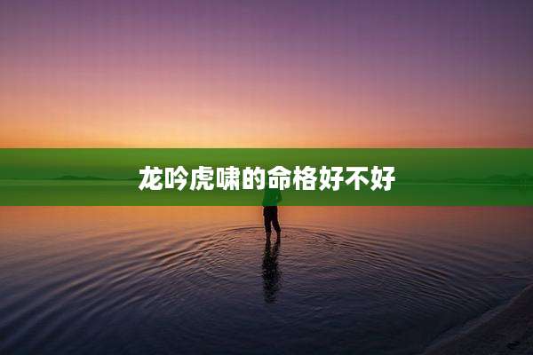 龙吟虎啸的命格好不好