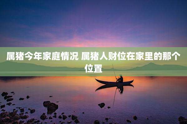 属猪今年家庭情况 属猪人财位在家里的那个位置