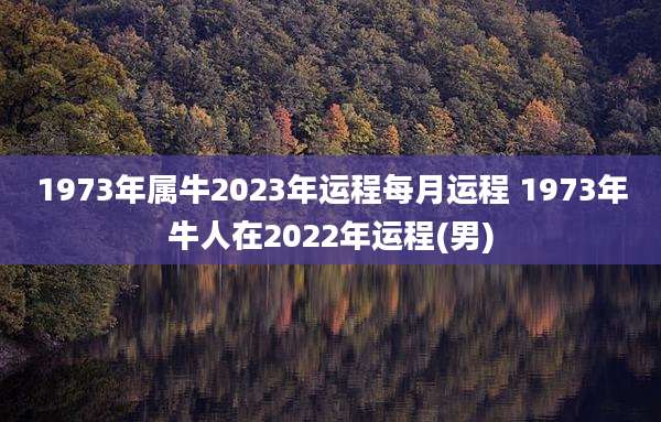 1973年属牛2023年运程每月运程 1973年牛人在2022年运程(男)