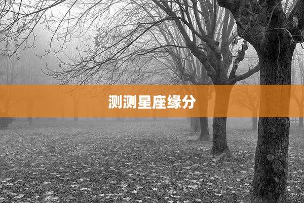 测测星座缘分