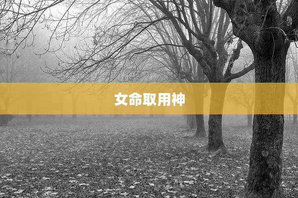 女命取用神
