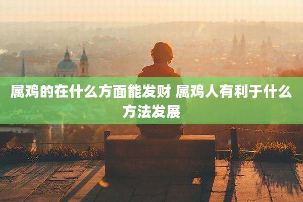 属鸡的在什么方面能发财 属鸡人有利于什么方法发展