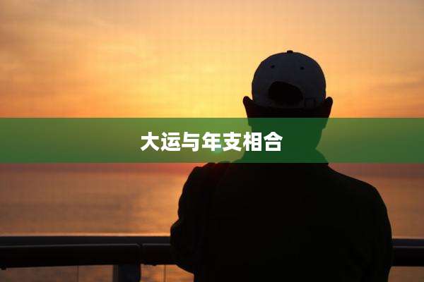 大运与年支相合