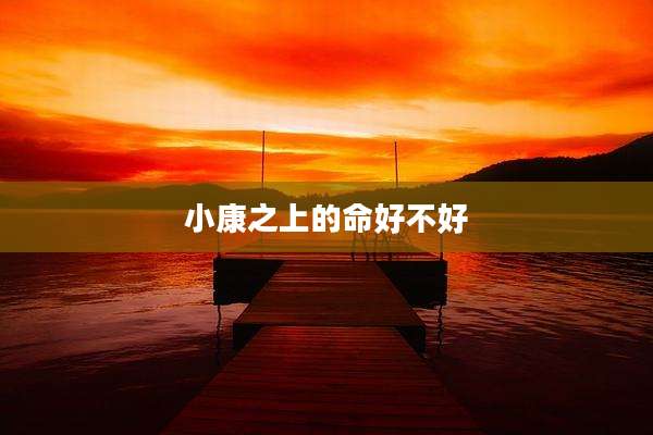 小康之上的命好不好