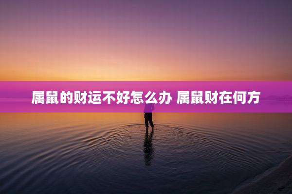 属鼠的财运不好怎么办 属鼠财在何方