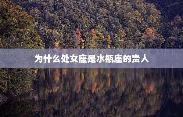 为什么处女座是水瓶座的贵人