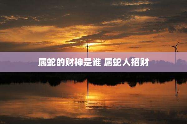 属蛇的财神是谁 属蛇人招财