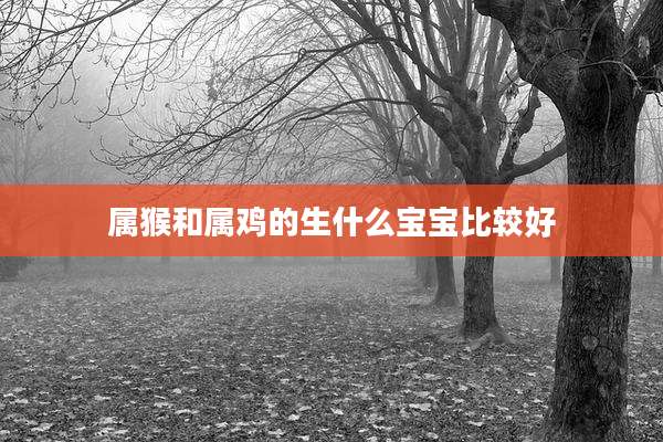 属猴和属鸡的生什么宝宝比较好