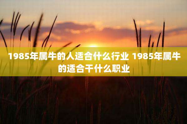 1985年属牛的人适合什么行业 1985年属牛的适合干什么职业