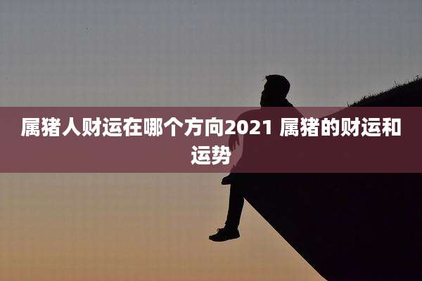 属猪人财运在哪个方向2021 属猪的财运和运势