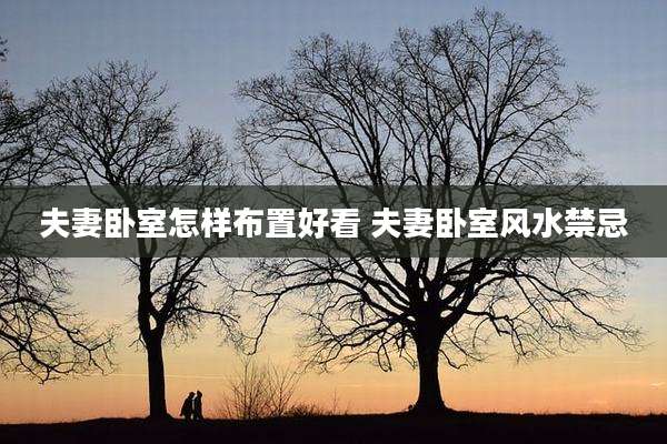 夫妻卧室怎样布置好看 夫妻卧室风水禁忌