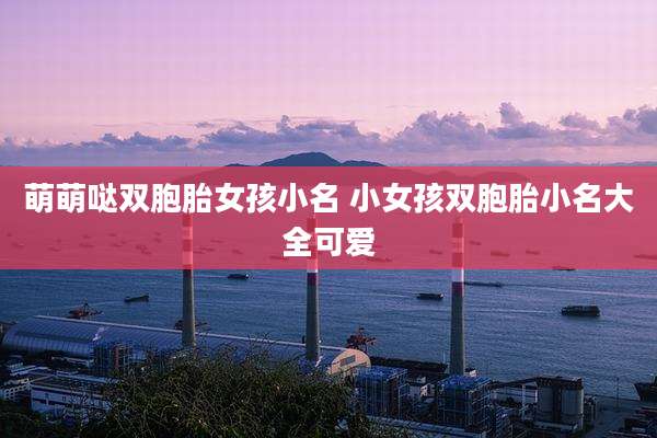 萌萌哒双胞胎女孩小名 小女孩双胞胎小名大全可爱