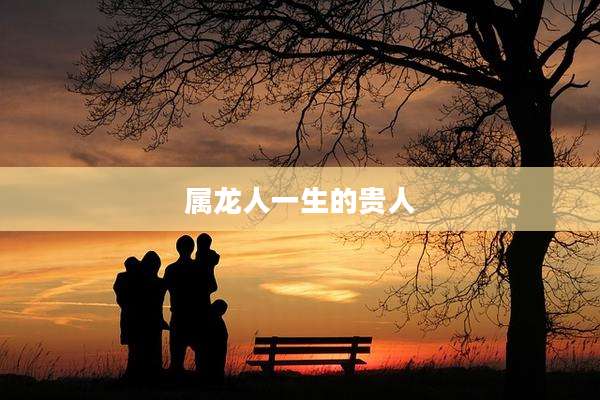 属龙人一生的贵人