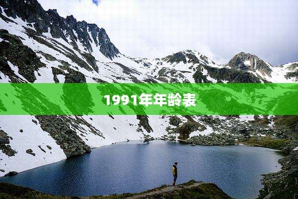 1991年年龄表