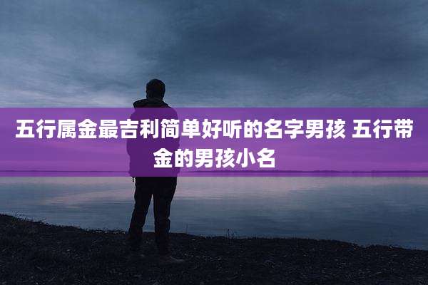 五行属金最吉利简单好听的名字男孩 五行带金的男孩小名
