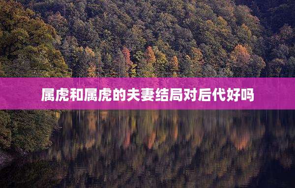 属虎和属虎的夫妻结局对后代好吗