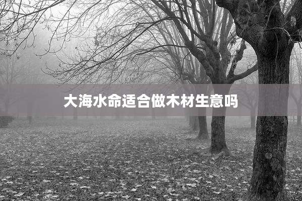 大海水命适合做木材生意吗