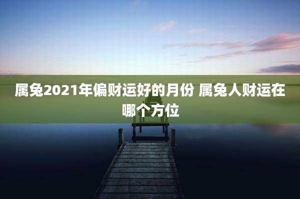 属兔2021年偏财运好的月份 属兔人财运在哪个方位