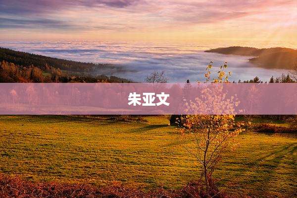 朱亚文