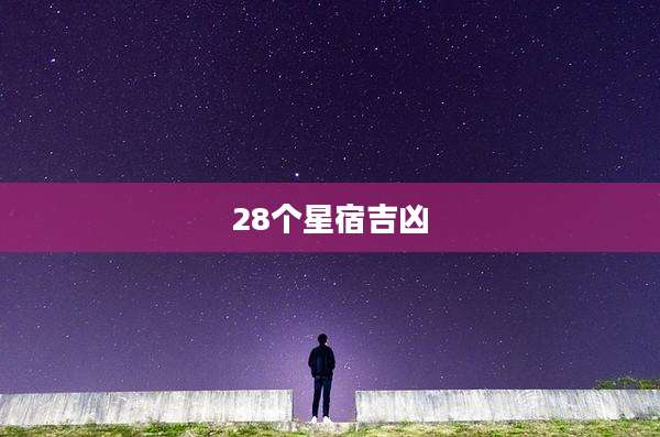 28个星宿吉凶