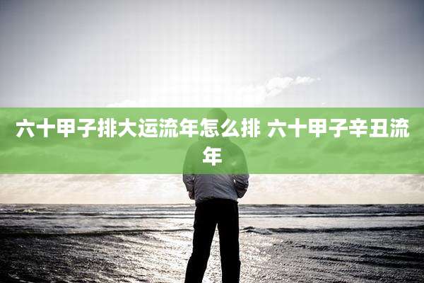六十甲子排大运流年怎么排 六十甲子辛丑流年