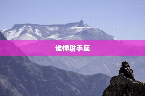 谁懂射手座
