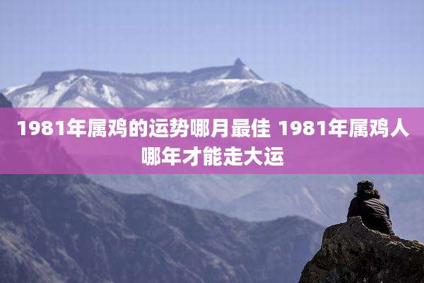 1981年属鸡的运势哪月最佳 1981年属鸡人哪年才能走大运