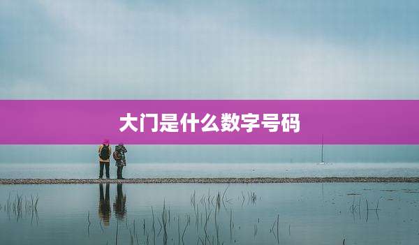 大门是什么数字号码