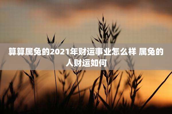 算算属兔的2021年财运事业怎么样 属兔的人财运如何