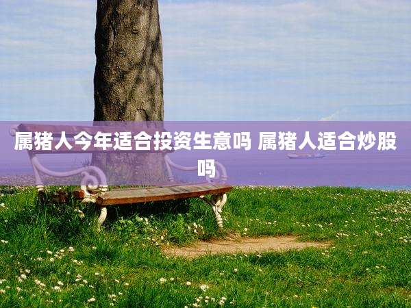 属猪人今年适合投资生意吗 属猪人适合炒股吗