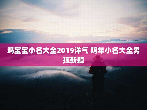 鸡宝宝小名大全2019洋气 鸡年小名大全男孩新颖