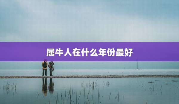属牛人在什么年份最好