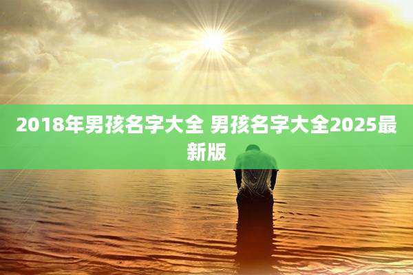 2018年男孩名字大全 男孩名字大全2025最新版
