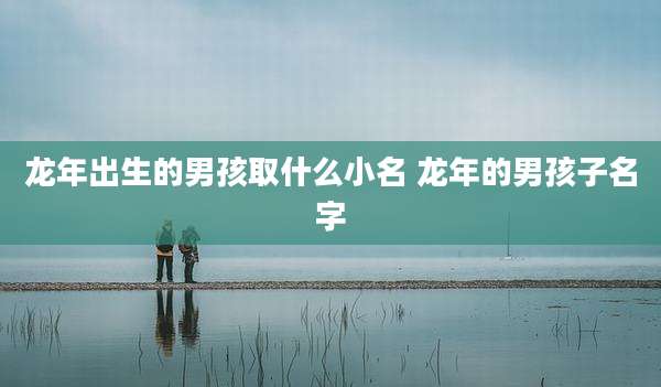 龙年出生的男孩取什么小名 龙年的男孩子名字