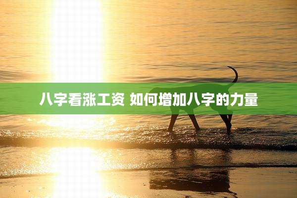 八字看涨工资 如何增加八字的力量