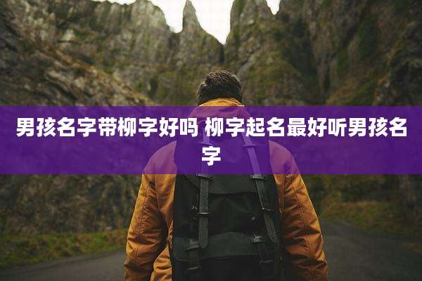 男孩名字带柳字好吗 柳字起名最好听男孩名字