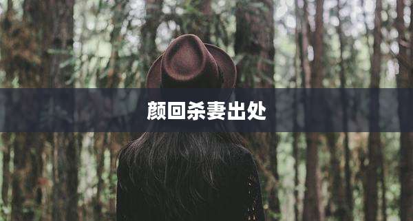 颜回杀妻出处