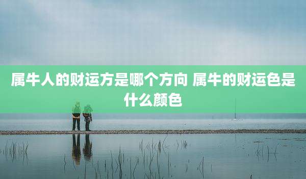 属牛人的财运方是哪个方向 属牛的财运色是什么颜色