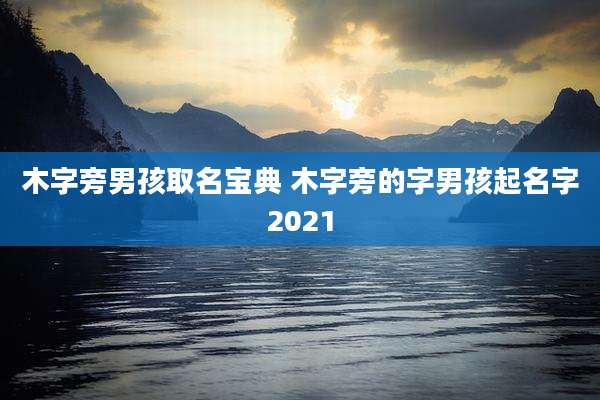 木字旁男孩取名宝典 木字旁的字男孩起名字2021