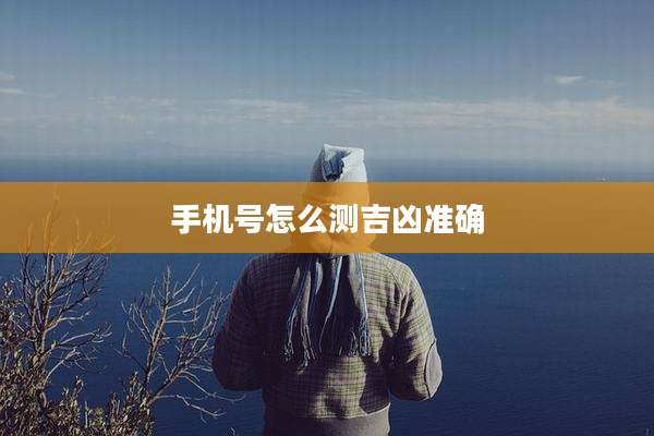 手机号怎么测吉凶准确