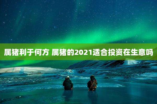 属猪利于何方 属猪的2021适合投资在生意吗