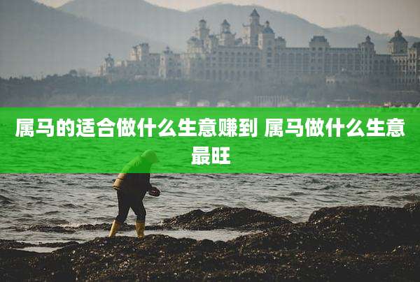 属马的适合做什么生意赚到 属马做什么生意最旺
