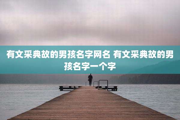 有文采典故的男孩名字网名 有文采典故的男孩名字一个字
