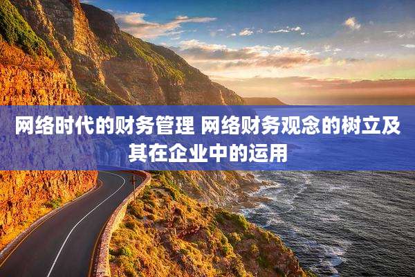 网络时代的财务管理 网络财务观念的树立及其在企业中的运用