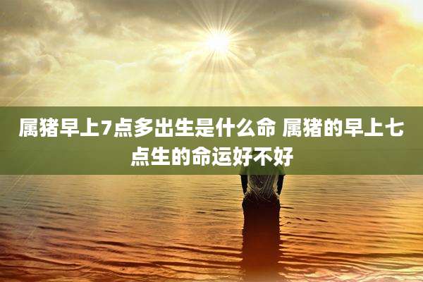 属猪早上7点多出生是什么命 属猪的早上七点生的命运好不好
