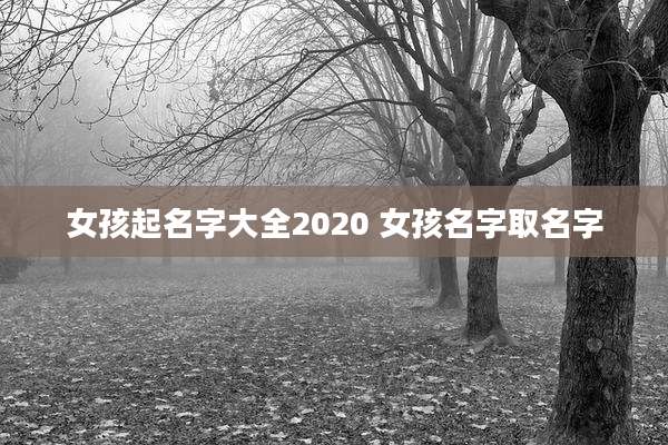 女孩起名字大全2020 女孩名字取名字